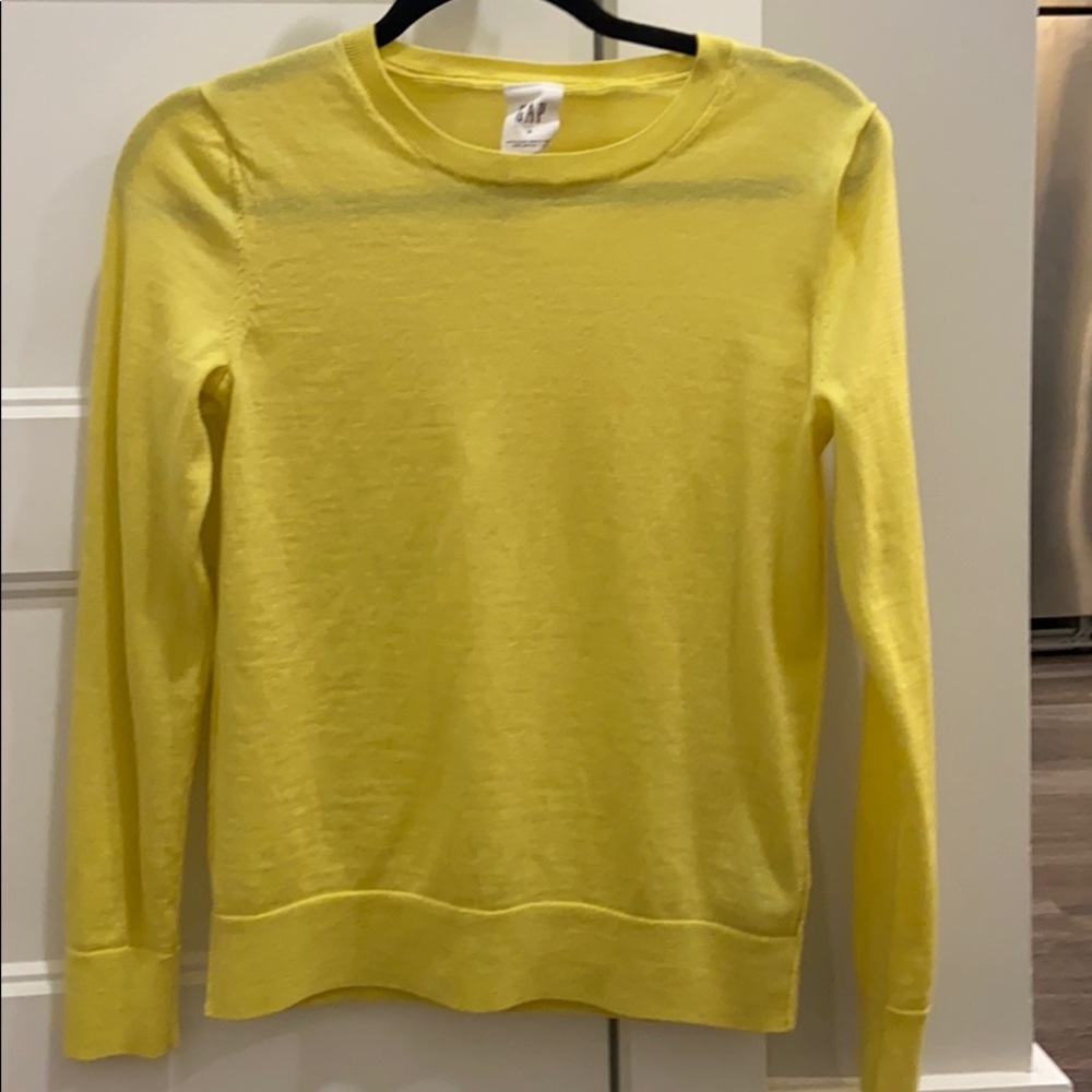 Yellow Gap shirt